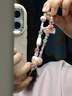 原創(chuàng  )手工串珠手機掛鏈掛繩可愛(ài)童趣手腕短款ccd相機鏈掛飾總動(dòng)員卡通 粉色KT貓頭 曬單實(shí)拍圖