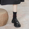 啄木鳥(niǎo)軟底小皮鞋女2025年春秋季新款英倫風(fēng)樂(lè )福鞋女jk制服休閑百搭單鞋 黑色 40 (250mm) 曬單實(shí)拍圖