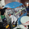 冠'齊電動(dòng)車(chē)雨棚蓬可折疊拆卸新款全包圍電瓶車(chē)雨傘摩托車(chē)擋風(fēng)擋雨加厚 招財貓黑色 免安裝 曬單實(shí)拍圖