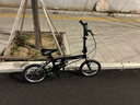 大行（DAHON）折疊自行車(chē)16英寸YUKI超輕迷你便攜男女式通勤單車(chē)KT610 黑色  曬單實(shí)拍圖