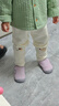 迪卡儂（DECATHLON）寶寶學(xué)步鞋嬰兒軟底防滑寶寶鞋秋幼兒園室內鞋GYMK 紫色(尺寸偏小,建議選偏大1-2碼) 25 曬單實(shí)拍圖
