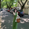 巧丂法式復(fù)古綠色吊帶背心連衣裙女子夏季2025新款小個(gè)子收腰氣質(zhì)長裙 綠色 請(qǐng)根據(jù)詳情尺寸數(shù)據(jù)選碼 M 曬單實(shí)拍圖