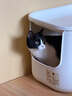 MUJI聚丙烯 附蓋貓砂盆 寵物用品 貓廁所 陽(yáng)臺 半封閉 白色 曬單實(shí)拍圖