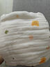 棉加加（Cotton++）紗布浴巾6層嬰兒純棉寶寶全棉100%新生兒童3-6-12歲洗澡包被裹巾 熊頭灰【a類(lèi)6層一體超柔110*110 cm拉伸尺寸 曬單實(shí)拍圖