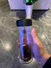 蘇泊爾（SUPOR）玻璃杯雙層水杯茶水分離泡茶杯男女士便攜耐高溫辦公茶杯子禮物 【獨(dú)立茶倉】儒雅黑-300mL 曬單實(shí)拍圖