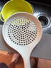 炊大皇 硅膠漏勺大號笊籬家用廚房撈餃子撈面耐高溫瀝水過(guò)濾網(wǎng)撈勺 曬單實(shí)拍圖