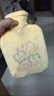 ?加厚大號防爆?女生熱敷暖肚子毛絨熱水袋 可愛(ài)卡通便攜暖手寶 淡黃小熊快樂(lè )熱水袋 注水熱水袋【500ml】 曬單實(shí)拍圖