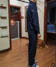 Walker Shop高端兩件套運動(dòng)休閑套裝男【優(yōu)質(zhì)面料】春秋新款跑步衛衣爸爸外套 藍色兩件套【款式一】專(zhuān)屬禮盒 XL 均碼  【建議126-140斤】 曬單實(shí)拍圖