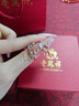 老鳳祥月兔純銀耳釘女輕奢時(shí)尚耳環(huán)耳飾中秋節紀念日禮物送女友老婆生日 仙蹤望月兔耳釘-品牌禮盒 曬單實(shí)拍圖