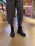 三利泰春季特大碼馬丁靴男款46男士黑色皮靴子男47休閑高幫男鞋48切爾西 72006黑色 50 曬單實(shí)拍圖