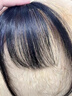格蒙（GECOMO）空氣劉海假發(fā)女片頭頂全真發(fā)自然前額法式假劉海無(wú)痕輕薄款齊劉海 曬單實(shí)拍圖
