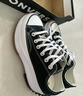 匡威（Converse）官方 Run Star Hike低幫帆布流星厚底鞋黑色168816C 黑色/168816C 37 曬單實(shí)拍圖