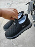 逐升棉鞋冬季男士加絨加厚爸爸保暖男鞋子男款防水舒適中老年雪地鞋 FH-TY-180黑色棉鞋 42 曬單實(shí)拍圖