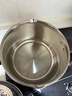 蘇泊爾（SUPOR）湯鍋316L食品級不銹鋼健康無(wú)涂層寶寶輔食大容量一鍋多用磁爐通用 丨帶304蒸格丨雙側瀝水 22cm 6L 曬單實(shí)拍圖