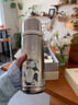DABRION輕奢梵高純鈦保溫杯大容量茶水分離鈦杯高顏值水杯子生日節日禮物 白玫瑰650ml 曬單實(shí)拍圖