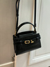CHARLES&KEITH鱷魚紋凱莉包手提斜挎婚包包女包生日禮物CK2-50270880-1 Black黑色 S 曬單實(shí)拍圖