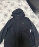 駱駝沖鋒衣女三合一可拆卸加絨加厚兩件套戶(hù)外防風(fēng)防水登山服裝冬 U1W2TR341W4，幻影黑，男 XL 曬單實(shí)拍圖