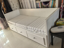 宜家（IKEA）HEMNES漢尼斯沙發(fā)床折疊床坐臥兩用客廳沙發(fā) 白色含【硬++】椰殼纖維床墊*2 80*200cm 曬單實(shí)拍圖