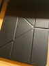 惠寶龍 適用iPad Air6保護套 M3芯片2024款iPad Air11英寸保護殼 輕薄全包防摔三折穩定支撐軟殼 黑色 曬單實(shí)拍圖