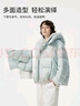 坦博爾韓版泡芙羽絨服女短款可脫卸帽冬天寬松厚外套TBF530368D 冰霜藍 S 160/84A 曬單實(shí)拍圖