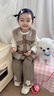 木木屋（mumuwu）童裝女童套裝秋冬0-3歲寶寶衣服女孩仿皮草馬甲嬰兒童冬裝三件套 深卡其布色【三件套】 100 適合90-100cm年齡3-4歲 曬單實拍圖