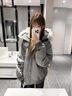 詩(shī)丹蕊工裝派克羽棉襖絨棉服女2025冬季加厚新款爆款美式復古大毛領(lǐng)棉衣 灰色 均碼 【可備注碼數】 曬單實(shí)拍圖