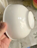 潔雅杰陶瓷碗中式白瓷小碗家用4.5英寸米飯碗喝湯碗面碗套裝10只裝 曬單實(shí)拍圖