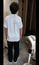 GLM短袖t恤男透氣夏季翻領(lǐng)polo衫速干T恤冰絲感休閑運動(dòng)上衣白色XL 曬單實(shí)拍圖