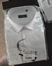 杉杉【含桑蠶絲】長(cháng)袖襯衫男士莫代爾柔順商務(wù)休閑免燙襯衣 19101 43 曬單實(shí)拍圖