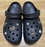 卡駱馳（CROCS）經(jīng)典云朵老爹鞋洞洞鞋時(shí)尚百搭女鞋拖鞋一腳蹬|206750 黑色-001(含智必星) 38 (240mm) 曬單實(shí)拍圖