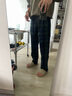馬登工裝復古蘇格蘭藍綠格子休閑褲男秋季新款寬松泡泡紗直筒長(cháng)褲子 藍綠格 【錯位后袋/格紋/純棉】 M 曬單實(shí)拍圖
