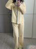貓人純棉女士睡衣2025新款100全棉春秋季長(cháng)袖長(cháng)褲甜美寬松家居服套裝 黃條紋小狗 【100純棉柔軟舒適】 L 【158-165CM/100-120斤】 曬單實(shí)拍圖