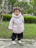 波司登（BOSIDENG）25新款羽絨服女兒童短款5A抗菌絨冬季連帽保暖外套T250246314I 美樂(lè )蒂派對粉9EN4 110 /56 約100-110cm 18kg 曬單實(shí)拍圖