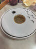 美克杰新中式圓形全陶瓷茶盤(pán)家用蓄水功夫茶具托盤(pán)小型茶海茶臺瀝水干泡 花窗-遠山+白色【直徑17cm】 曬單實(shí)拍圖