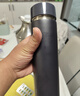 米家旋蓋杯 保溫杯 316不銹鋼真空水杯 便攜大容量咖啡杯 500ml藏藍色 曬單實(shí)拍圖