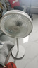 美的（Midea）電風(fēng)扇落地扇臺扇家用大風(fēng)量電扇宿舍輕音低噪臺式桌面兩用節能 【升級七葉強風(fēng)  臺地兩用】象牙白 曬單實(shí)拍圖