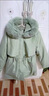 韓系寬松派克服女冬季收腰顯瘦棉服時(shí)尚百搭加絨厚皮毛一體外套 豆綠色 L （120斤以?xún)龋?曬單實(shí)拍圖