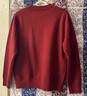 恒源祥100%純羊絨衫女2025秋冬新款高端媽媽裝套頭毛衣保暖加厚洋氣打底 酒紅 2XL 建議 【128-140斤穿】 曬單實(shí)拍圖