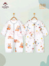 班杰威爾嬰兒衣服春秋季寶寶連體衣無(wú)骨哈衣爬服(薯條熊+蛋糕熊)  73cm 曬單實(shí)拍圖