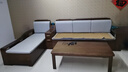辰婭沙發(fā) 烏金木實(shí)木沙發(fā)客廳家用大小戶(hù)型中式冬夏兩用沙發(fā)轉角組合 四人位+貴妃+茶水位+茶幾 組合 科技布坐墊款 曬單實(shí)拍圖