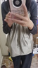 綠菲爾防輻射服孕婦裝吊帶孕婦防輻射衣服上班肚兜銀纖維內穿大碼防輻射 C款時(shí)尚V領(lǐng) L 曬單實(shí)拍圖