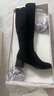 他她女靴25羊皮瘦瘦靴長(cháng)筒靴百搭彈力靴黑色襪靴6HD09DC5 黑色 39 曬單實(shí)拍圖