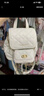 CHARLES&KEITH菱格大容量柔軟多用背包書包雙肩包包女包生日禮物CK2-60151400 Cream奶白色 S 曬單實(shí)拍圖