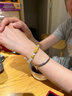 周大生黃金3D硬金招財貔貅黑瑪瑙手串轉運珠送男友爸爸生日禮物多退少補 約2.6g（貔貅1.2g+轉運珠0.7g*2） 曬單實(shí)拍圖