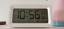 得力（deli）兒童節禮物充電電子鬧鐘背光家用學(xué)生兒童溫濕度計床頭鐘開(kāi)學(xué)升學(xué)必備白 LE103A開(kāi)學(xué)必備禮物 曬單實(shí)拍圖