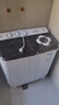 奧克斯（AUX）洗衣機半自動(dòng)雙缸雙桶小型波輪大容量宿舍租房家用脫水甩干分區洗滌老式強力去污以舊換新 13公斤【洗8+脫5｜全國聯(lián)保強勁動(dòng)力】 曬單實(shí)拍圖
