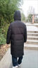 斷碼新款羽絨服男女同款白鴨絨加厚保暖中戲院外套中長(cháng)款羽絨服 黑色 男女同款 3XL 適合150到170斤穿 曬單實(shí)拍圖