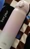 膳魔師（THERMOS）保溫杯316鋼500ml男女士水杯中秋國慶節禮物JNL-500S漸變初桃粉 曬單實(shí)拍圖