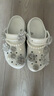 卡駱馳（CROCS）白鹿同款經(jīng)典云朵花束洞洞鞋時(shí)尚百搭洞洞鞋|211292 月光灰-1NK 39 (250mm) 曬單實(shí)拍圖