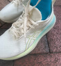 亞瑟士ASICS跑步鞋女鞋舒適耐磨運動(dòng)鞋透氣回彈緩震跑鞋 GEL-NIMBUS 25 米色/黃色 37.5 曬單實(shí)拍圖